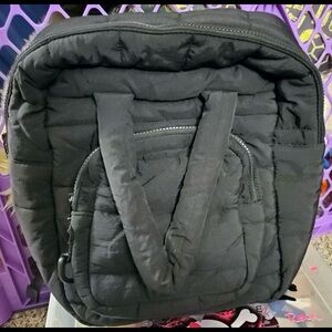 Black Quilted Backpack